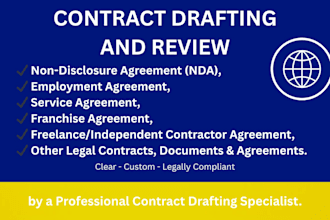 draft business contracts, commercial agreements, and legal documents