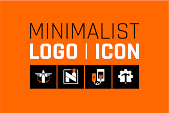 create modern minimalist logo or icon design