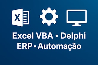 eu vou criar automacoes em vba excel e otimizar sistemas erp em delphi