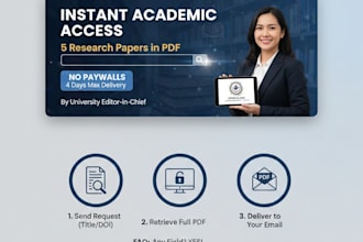 deliver 5 full text research papers or journals in PDF