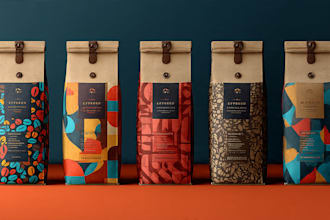 do coffee packaging, coffee bag, label design