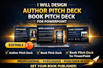 author pitch deck, book pitch deck for powerpoint