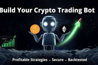 build custom crypto trading bot with grid dca arbitrage and profitable strategy