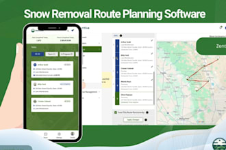 develop snow plowing app like plowz, snow removal app with admin panel