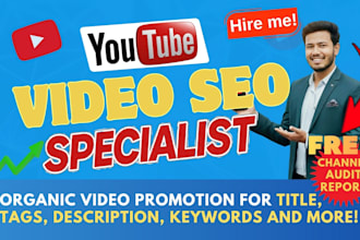 optimize your youtube videos with expert SEO  free channel audit