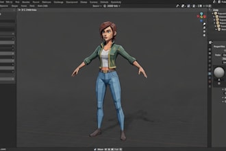 create ps1 y2k n64 retro low poly character for indie games, unity and unreal