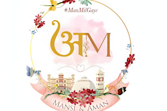 design custom wedding monogram logo design initials signature