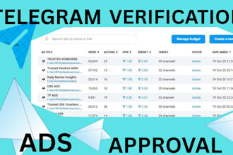 approve telegram ads fast fragment verification setup