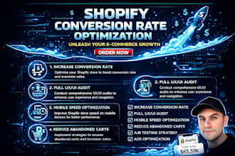 be your shopify expert, shopify cro, SEO, give cro audit and redesign specialist