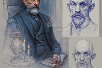 design an fantasy horror horror villain character