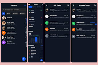 develop call tracker app, SMS tracker app, whatsapp tracker app, android and IOS