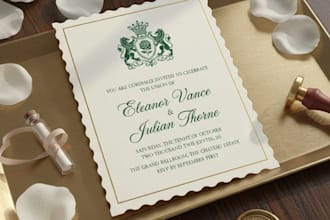 design creative and elegant invitation cards for any events
