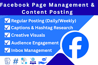 manage your facebook page and create engaging content