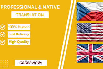 professional english to czech and human czech translation service