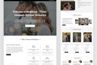 design photography website, portfolio website, wedding website, drone website