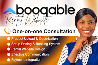 setup booqable online booking rental website design, booqable online rental SEO