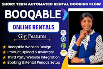create booqable online booking rental website design, booqable online rental SEO