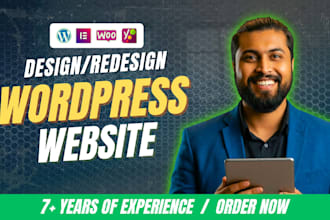 design a fast, clean and fully responsive elementor wordpress site