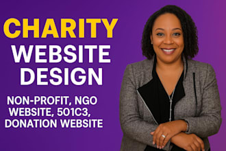 build a charity, nonprofit, ngo or 501c3 donation website that converts