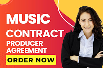 draft and review music contracts split sheets producer agreements under UK law