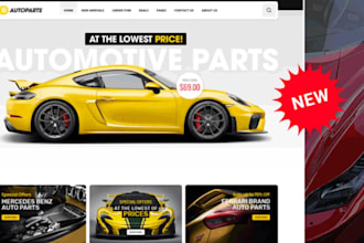 do premium automotive parts shopify store and branded auto accessories website