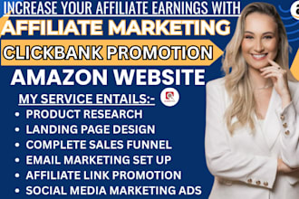 design sales funnel for amazon associates clickbank affiliate promotions