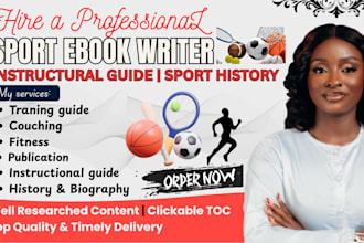 write, sport ebook, article, health and fitness, training guide, KDP publishing