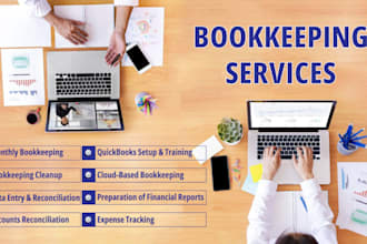 do quickbooks xero zoho books setup bookkeeping and cleanup