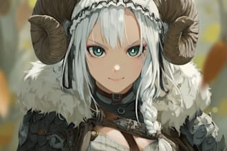draw your favorite manga, anime or roleplaying characters