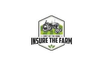 design crop insurance company monogram logo