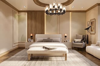 repose luxury interior render, floor plan, revit 3d model, cgi furniture layout
