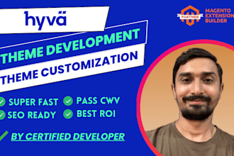convert magento theme to hyva theme and do hyva development