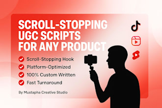 write scroll stopping ugc ad scripts for tiktok, reels, and product videos