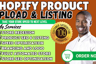 upload and optimize shopify products with SEO titles tags and product listing