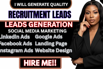 recruitment leads linkedin ads recruitment agency leads facebook ads