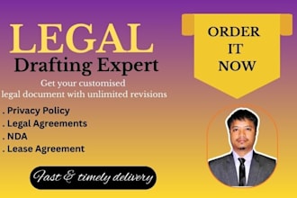 offer legal agreements, nda, and privacy policy