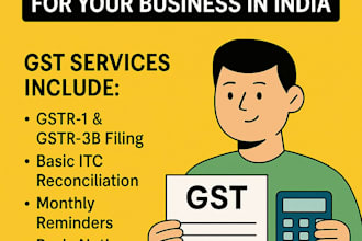 handle your monthly gst return filing for your business in india