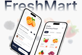 minimal and professional ecommerce app screens