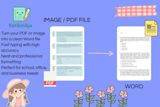 retype PDF or image to editable word document