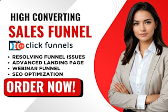 design responsive converting landing page in clickfunnels getresponse