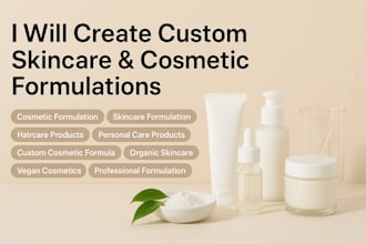 create custom skincare and cosmetic formulations