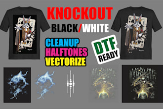 vectorize your design, make high resolution png, svg, and ai files for dtf dtg
