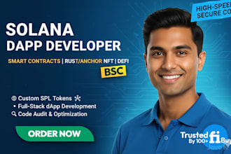 develop high performance solana smart contracts and dapps in rust anchor