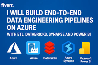 build data engineering pipelines on azure with etl, data lake and power bi