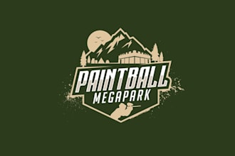 design stand out logo for a paintball area company search