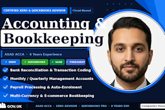 do accounting and bookkeeping for UK company