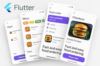build a flutter restaurant food ordering app with menu cart and order tracking