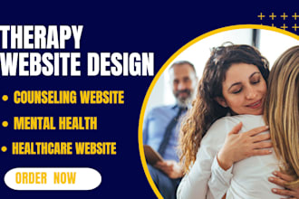 design therapy website mental health counseling  medical healthcare website