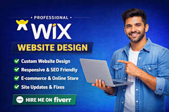 design wix website, redesign wix site and develop a custom wix business website