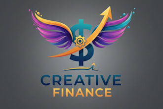 design a creative finance logo for startups